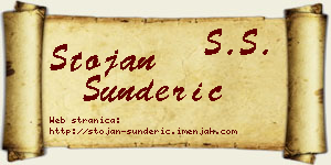 Stojan Šunderić vizit kartica